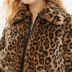 MeJane Faux Fur (CROPPED) Leopard Jacket